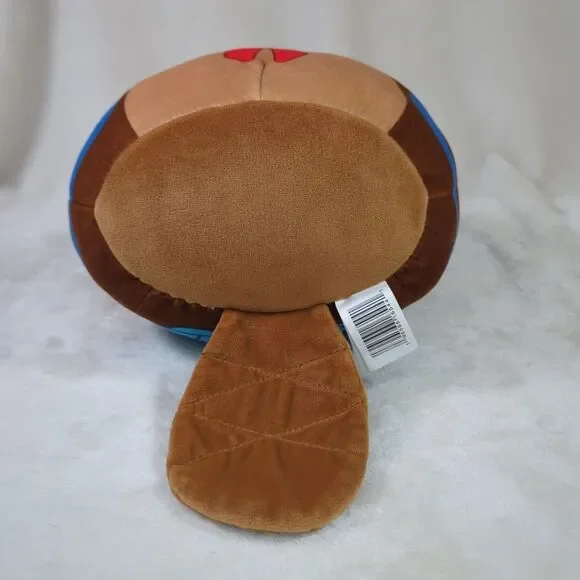 Squishmallows Chip The Beaver Back To School 9" Plush Hat Backpack Tail Kellytoy - Picture 6 of 7